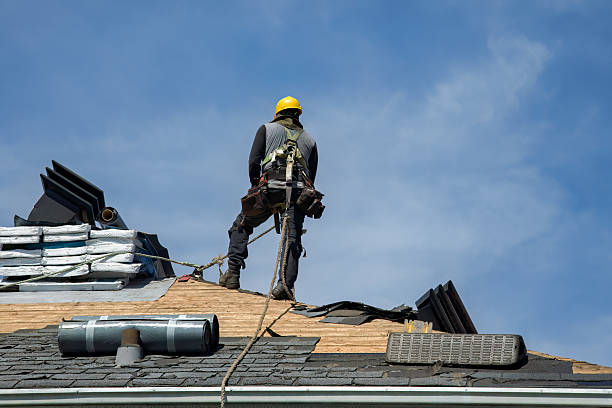 Professional Metal Roofing technician working in Linwood, NY